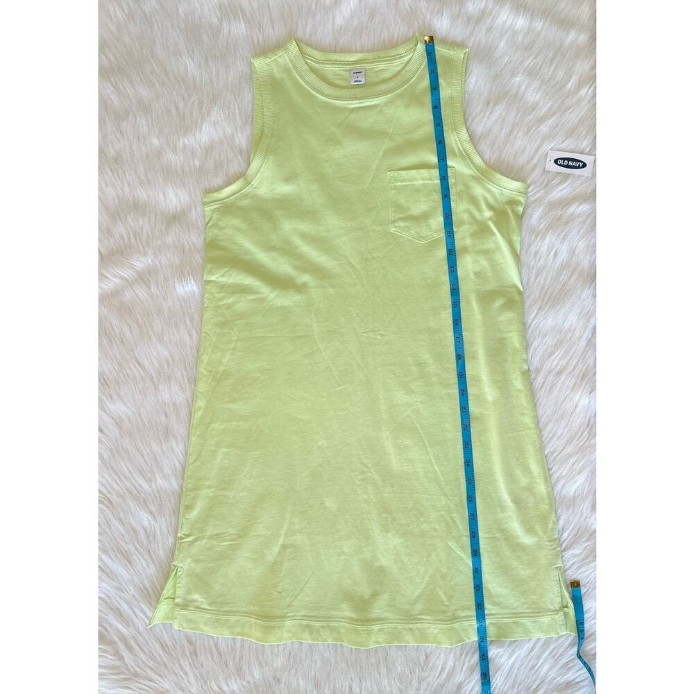 NWT OLD NAVY Sleeveless Vintage Mini Shift Front Pocket Green Dress Size Small - Picture 6 of 7
